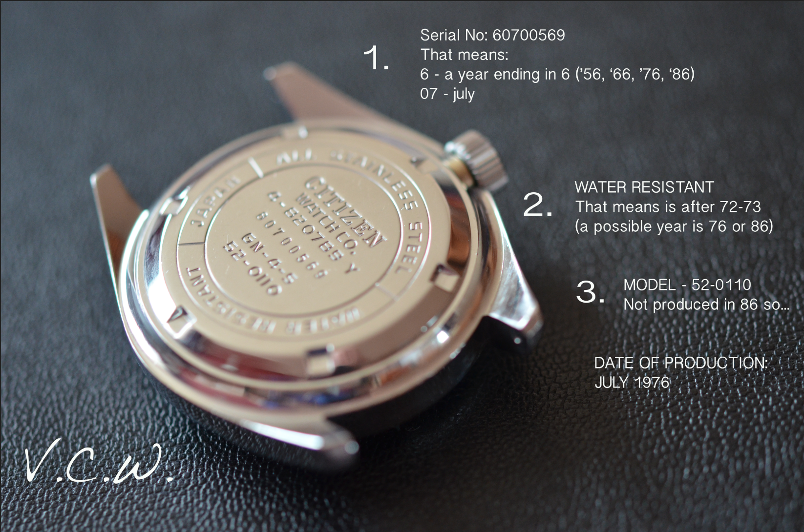 find watch by serial number
